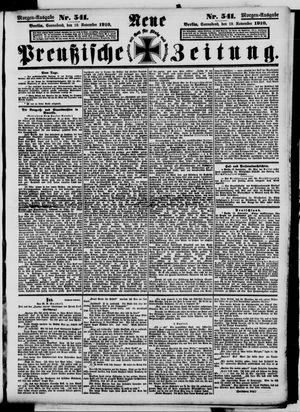 Neue preußische Zeitung vom 19.11.1910