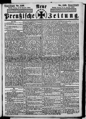 Neue preußische Zeitung vom 20.11.1910