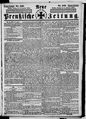 Neue preußische Zeitung vom 22.11.1910