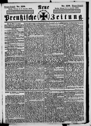 Neue preußische Zeitung vom 30.11.1910
