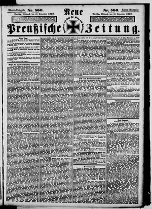 Neue preußische Zeitung vom 30.11.1910