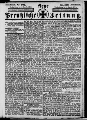 Neue preußische Zeitung vom 19.12.1910