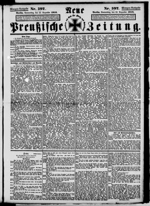 Neue preußische Zeitung vom 22.12.1910