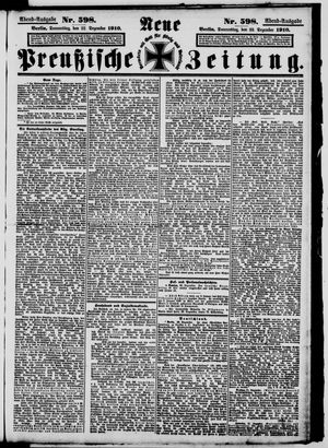 Neue preußische Zeitung vom 22.12.1910
