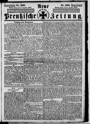 Neue preußische Zeitung vom 23.12.1910