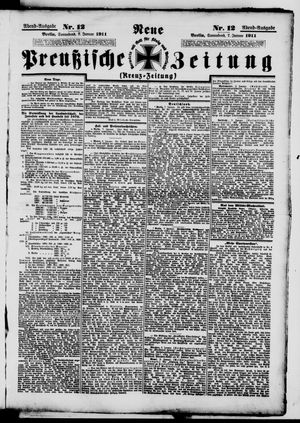 Neue preußische Zeitung on Jan 7, 1911