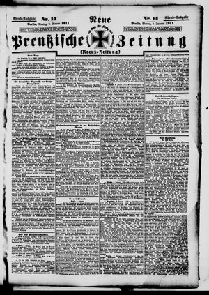 Neue preußische Zeitung vom 09.01.1911