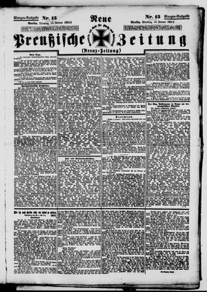 Neue preußische Zeitung vom 10.01.1911