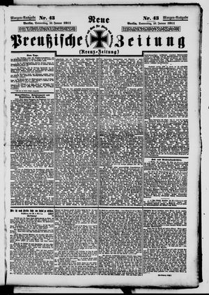 Neue preußische Zeitung vom 26.01.1911