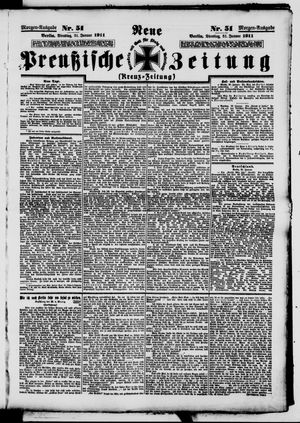 Neue preußische Zeitung vom 31.01.1911