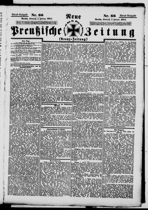 Neue preußische Zeitung vom 08.02.1911