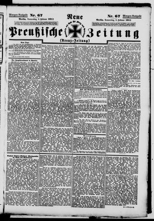 Neue preußische Zeitung on Feb 9, 1911