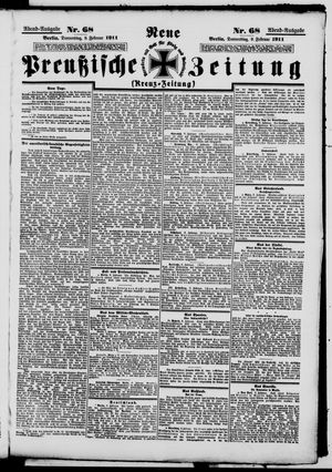Neue preußische Zeitung on Feb 9, 1911