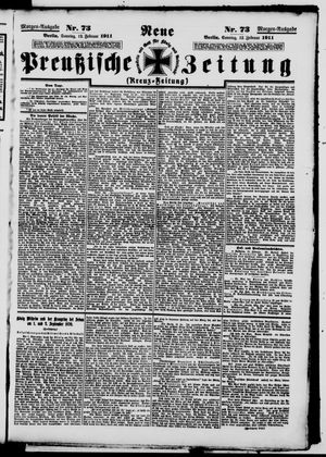 Neue preußische Zeitung vom 12.02.1911
