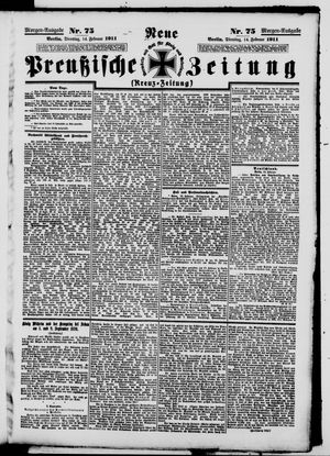 Neue preußische Zeitung vom 14.02.1911