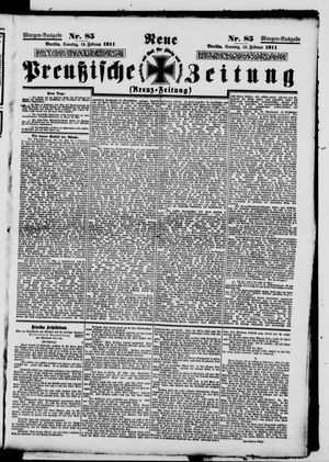Neue preußische Zeitung vom 19.02.1911