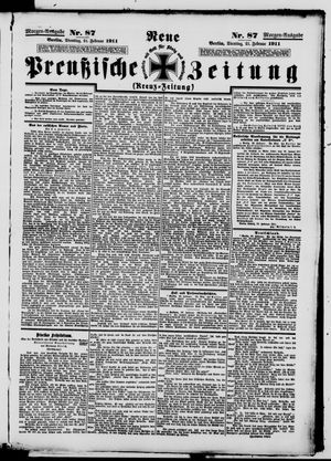 Neue preußische Zeitung vom 21.02.1911