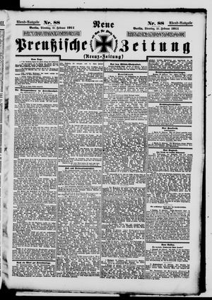 Neue preußische Zeitung vom 21.02.1911