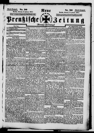 Neue preußische Zeitung vom 22.02.1911