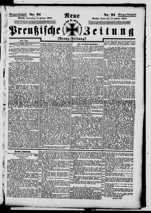 Neue preußische Zeitung vom 23.02.1911