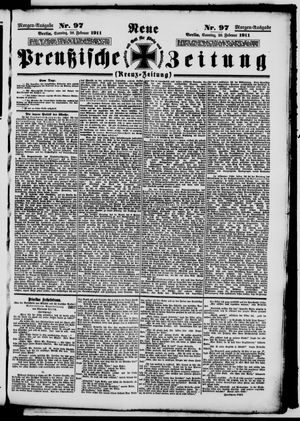 Neue preußische Zeitung vom 26.02.1911
