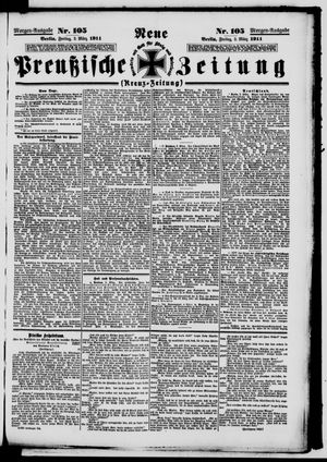 Neue preußische Zeitung vom 03.03.1911