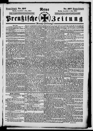 Neue preußische Zeitung vom 04.03.1911