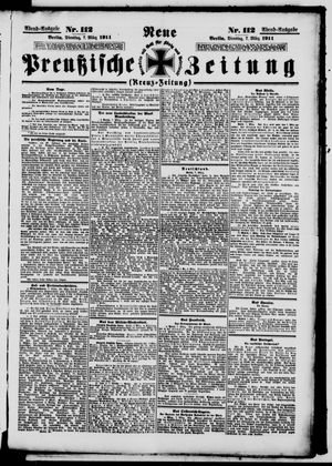 Neue preußische Zeitung vom 07.03.1911