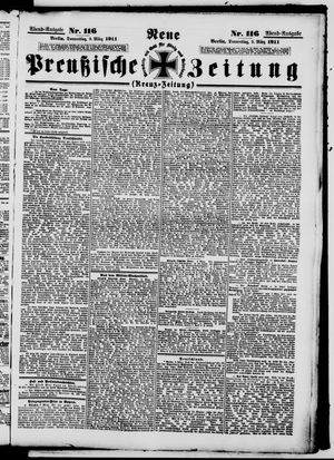 Neue preußische Zeitung vom 09.03.1911