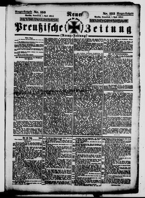Neue preußische Zeitung vom 01.04.1911