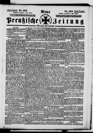 Neue preußische Zeitung vom 01.04.1911