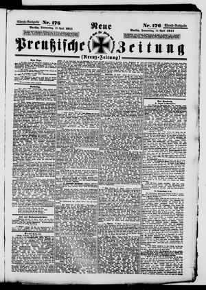 Neue preußische Zeitung vom 13.04.1911