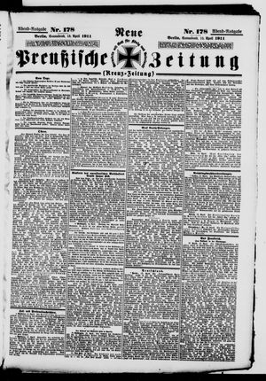 Neue preußische Zeitung vom 15.04.1911
