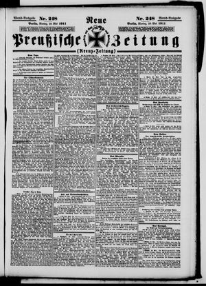 Neue preußische Zeitung vom 29.05.1911