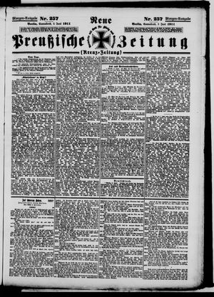 Neue preußische Zeitung vom 03.06.1911