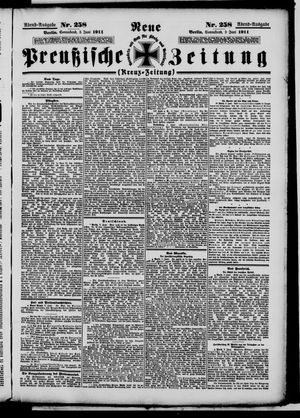 Neue preußische Zeitung vom 03.06.1911
