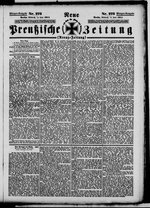 Neue preußische Zeitung vom 14.06.1911