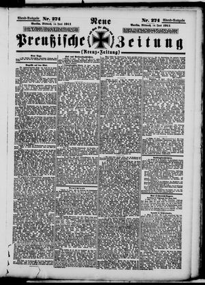 Neue preußische Zeitung vom 14.06.1911