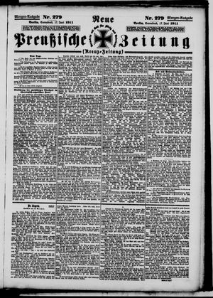 Neue preußische Zeitung vom 17.06.1911