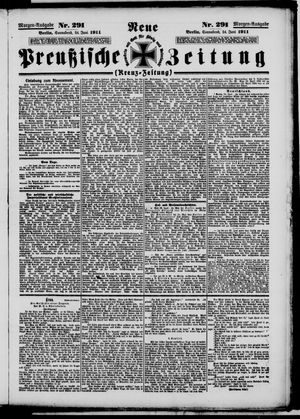 Neue preußische Zeitung vom 24.06.1911