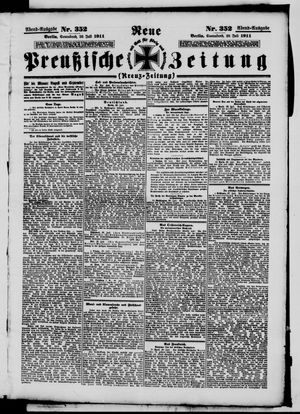 Neue preußische Zeitung vom 29.07.1911