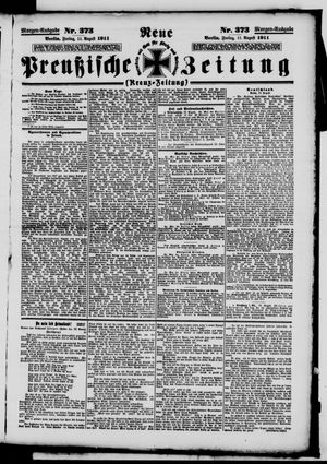 Neue preußische Zeitung vom 11.08.1911