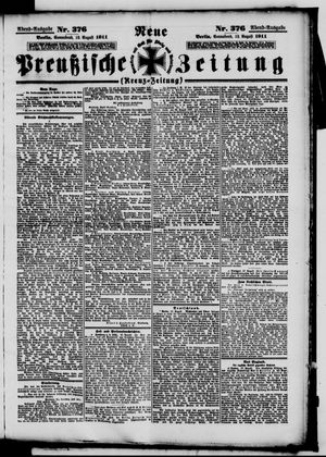 Neue preußische Zeitung vom 12.08.1911