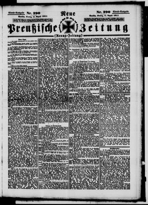 Neue preußische Zeitung vom 21.08.1911