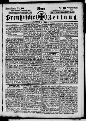 Neue preußische Zeitung vom 02.09.1911