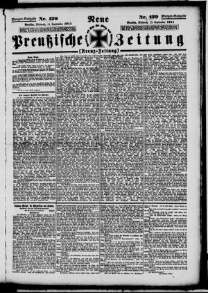 Neue preußische Zeitung vom 13.09.1911