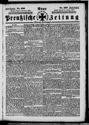 Neue preußische Zeitung vom 13.09.1911