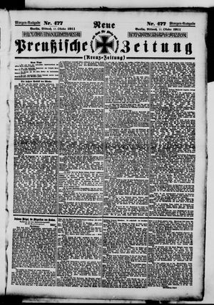 Neue preußische Zeitung vom 11.10.1911