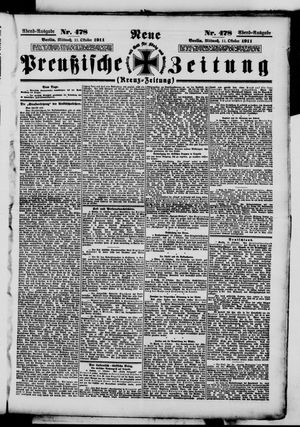 Neue preußische Zeitung vom 11.10.1911