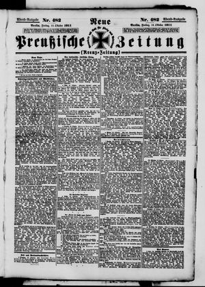Neue preußische Zeitung vom 13.10.1911